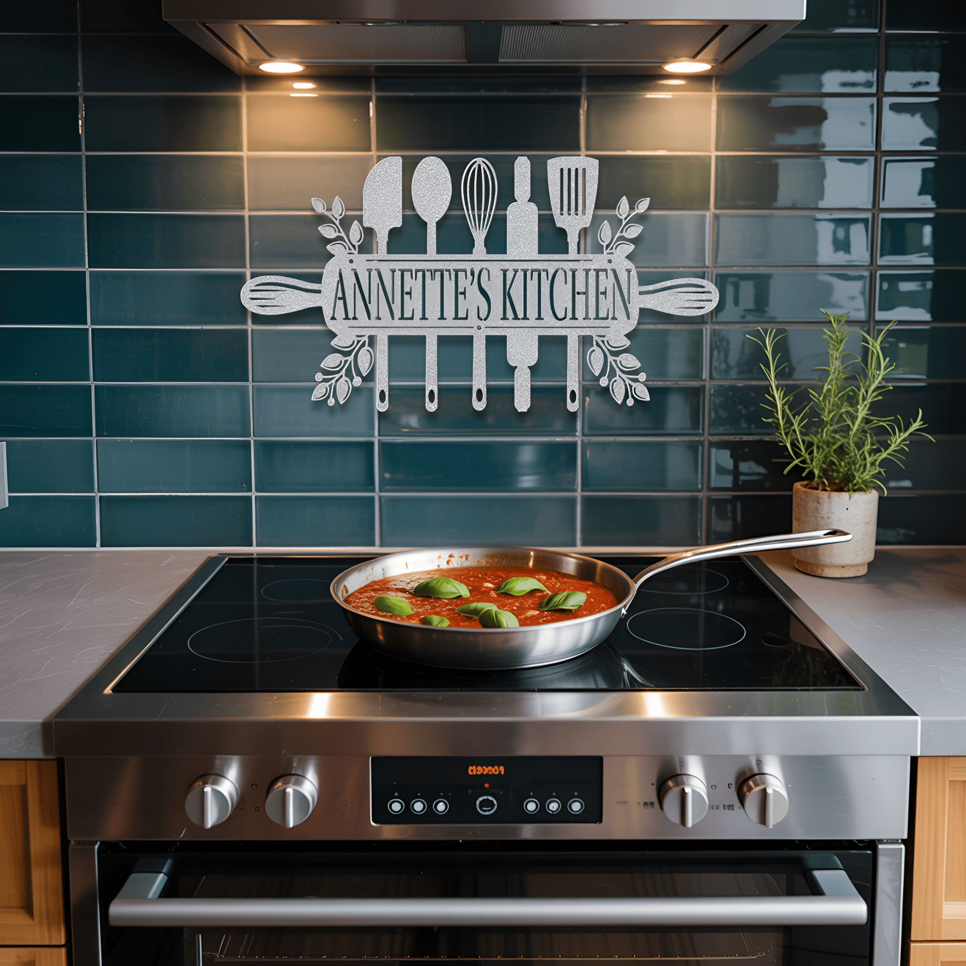 Kitchen Utensils Metal Sign - MISSIRON