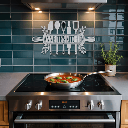 Kitchen Utensils Metal Sign - MISSIRON