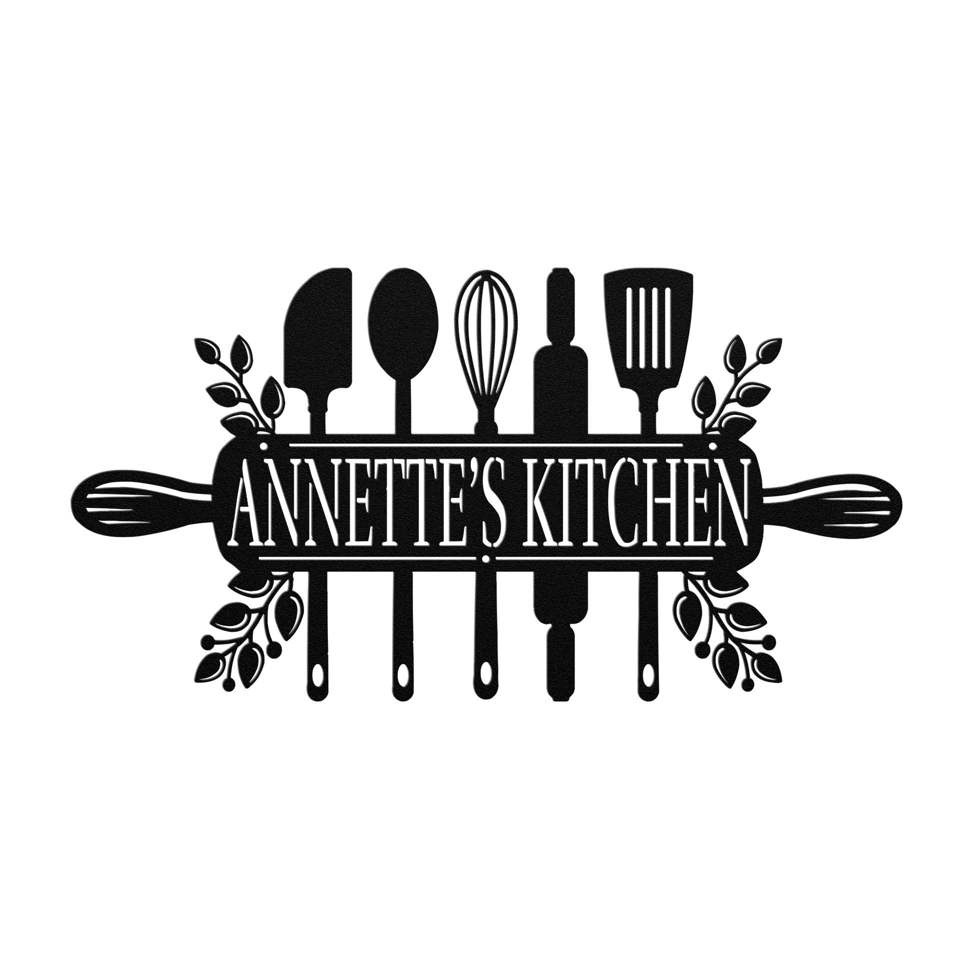 Kitchen Utensils Metal Sign - MISSIRON