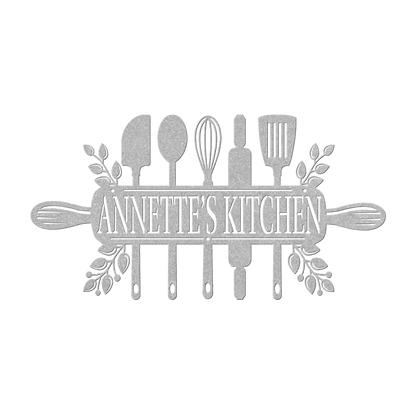 Kitchen Utensils Metal Sign - MISSIRON