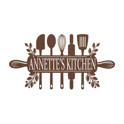 Kitchen Utensils Metal Sign - MISSIRON