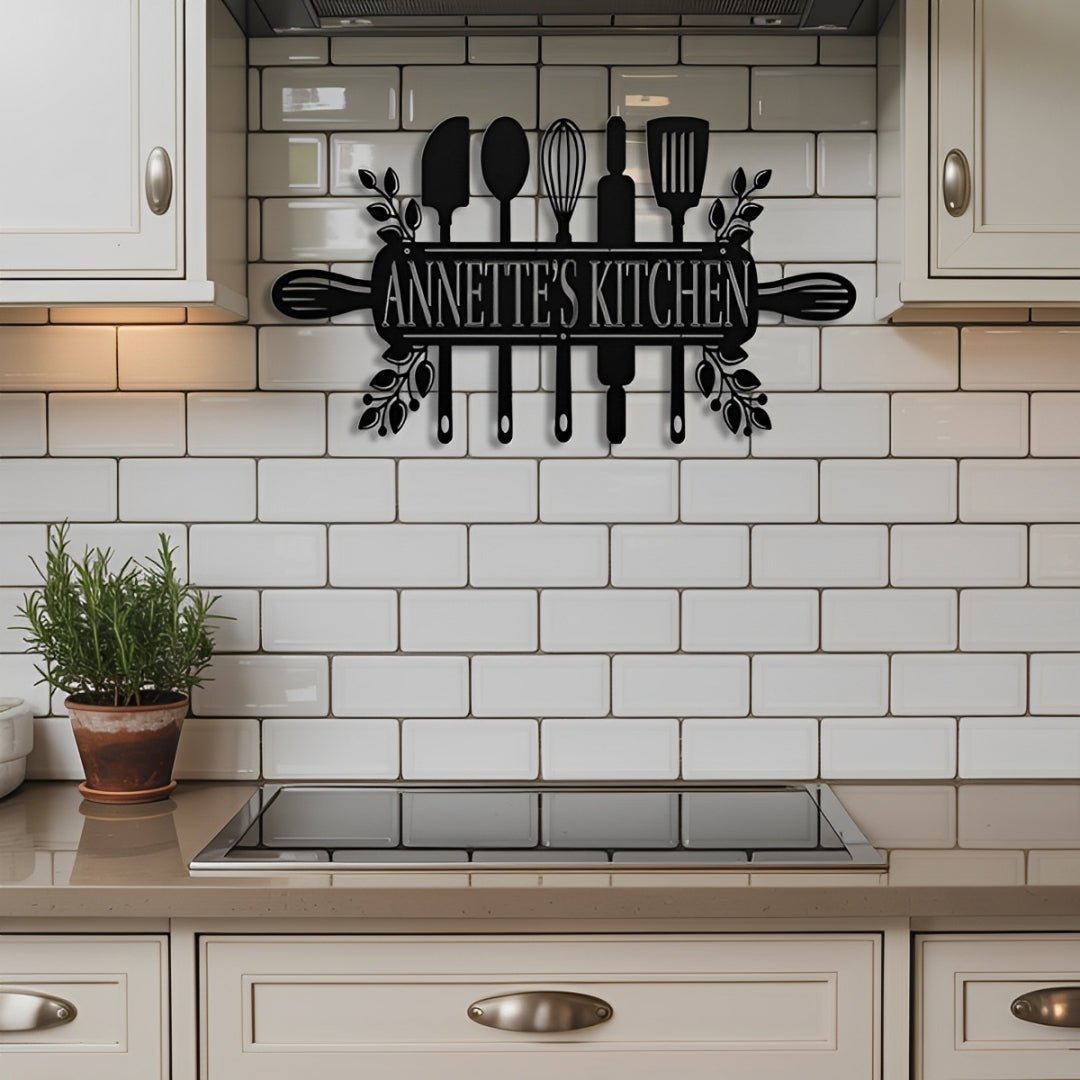 Kitchen Utensils Metal Sign - MISSIRON