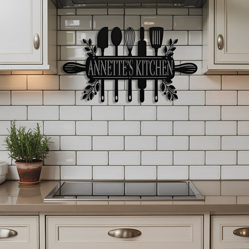 Kitchen Utensils Metal Sign - MISSIRON