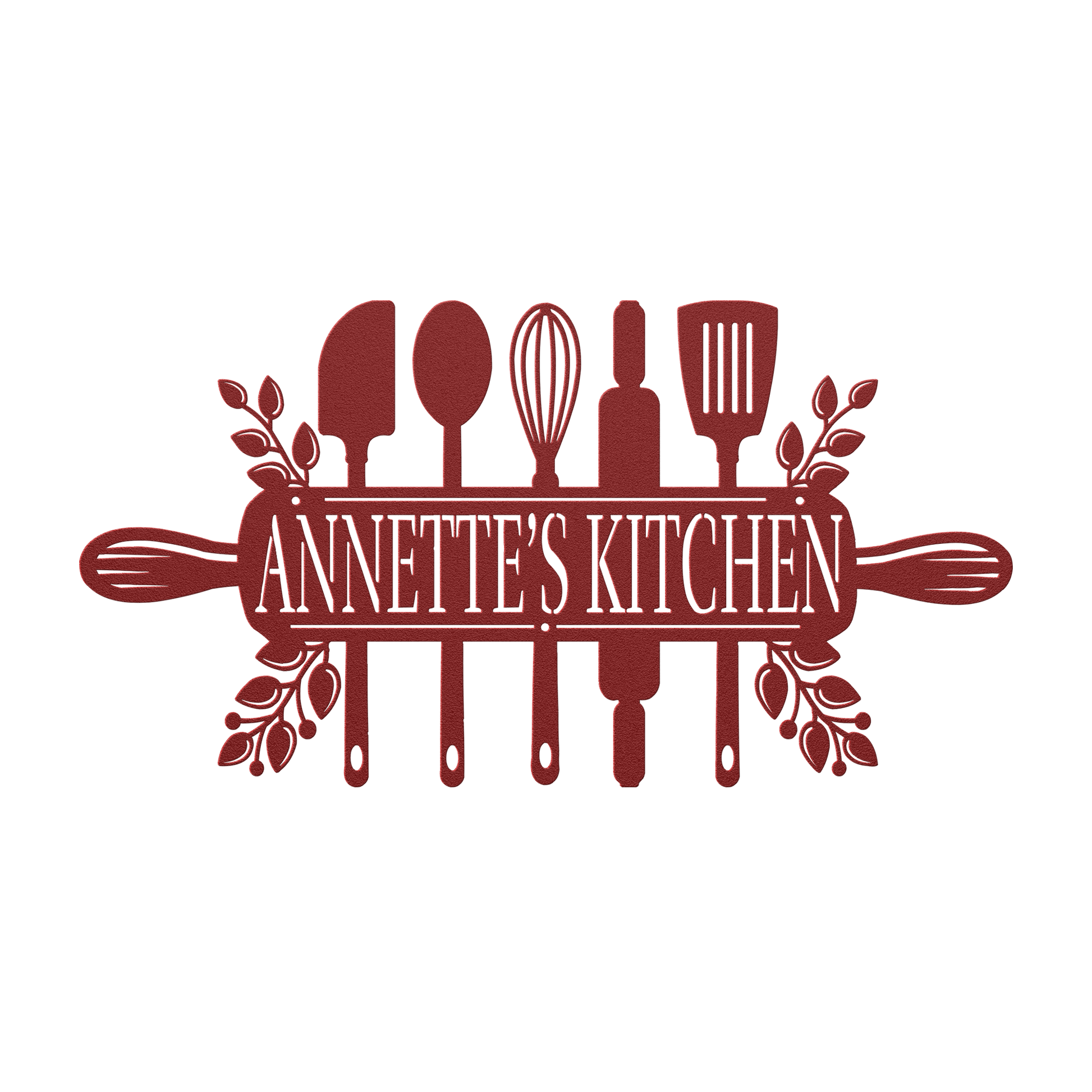 Kitchen Utensils Metal Sign - MISSIRON