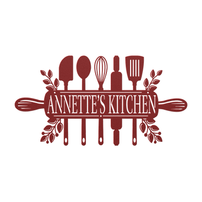 Kitchen Utensils Metal Sign - MISSIRON