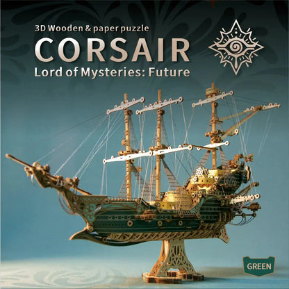 Future Pirate Ship 3D Wooden Puzzle - MISSIRON