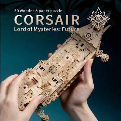 Future Pirate Ship 3D Wooden Puzzle - MISSIRON