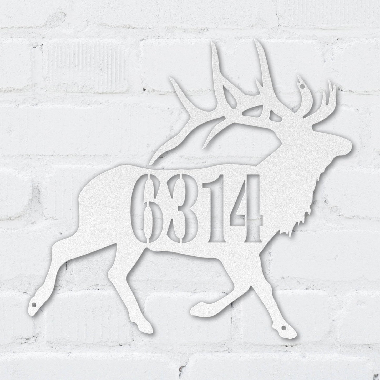 Majestic Elk Address Sign - MISSIRON