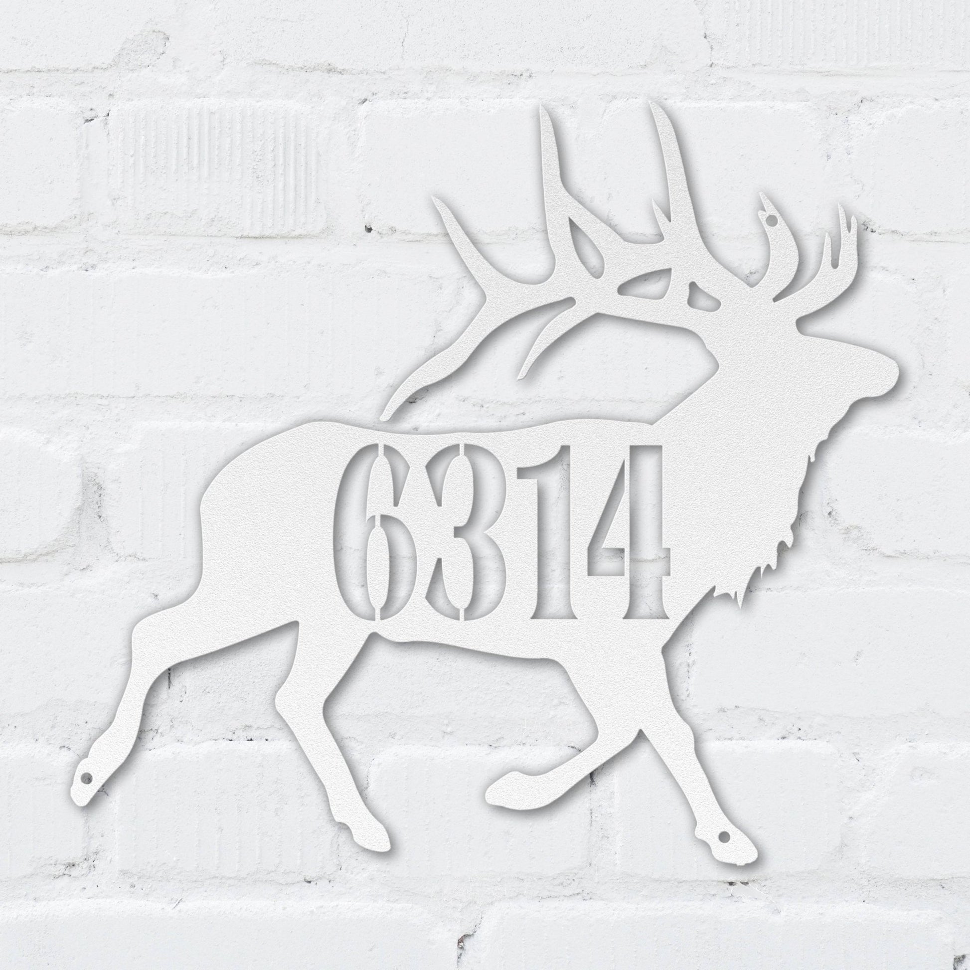 Majestic Elk Address Sign - MISSIRON