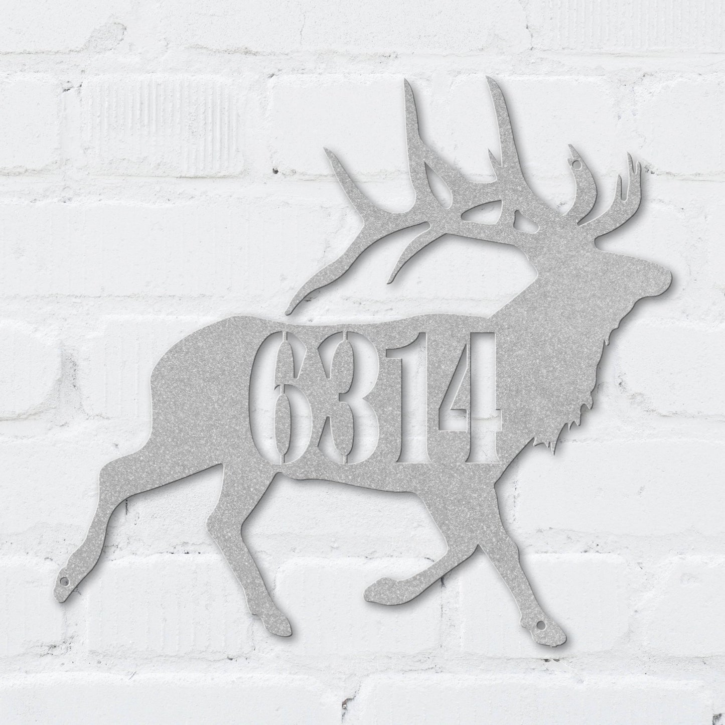 Majestic Elk Address Sign - MISSIRON