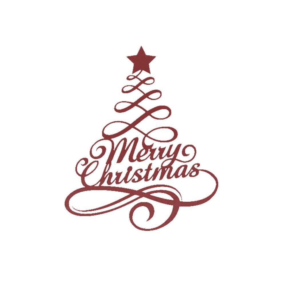 Merry Christmas Tree Metal Wall Art Decoration - MISSIRON