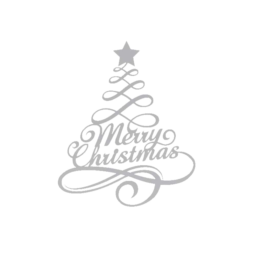 Merry Christmas Tree Metal Wall Art Decoration - MISSIRON