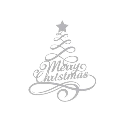 Merry Christmas Tree Metal Wall Art Decoration - MISSIRON