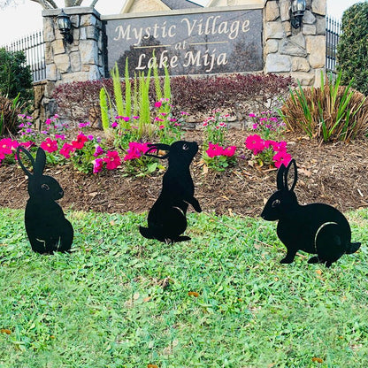 Metal Garden Art - Rabbit Squirrel 5 - Pack - MISSIRON