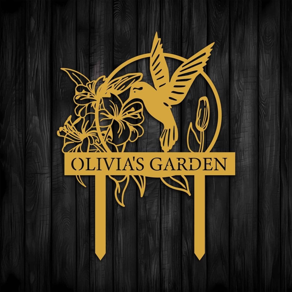 Metal Hummingbird Yard Art - MISSIRON