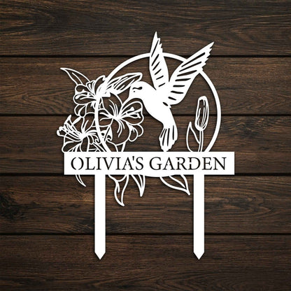 Metal Hummingbird Yard Art - MISSIRON