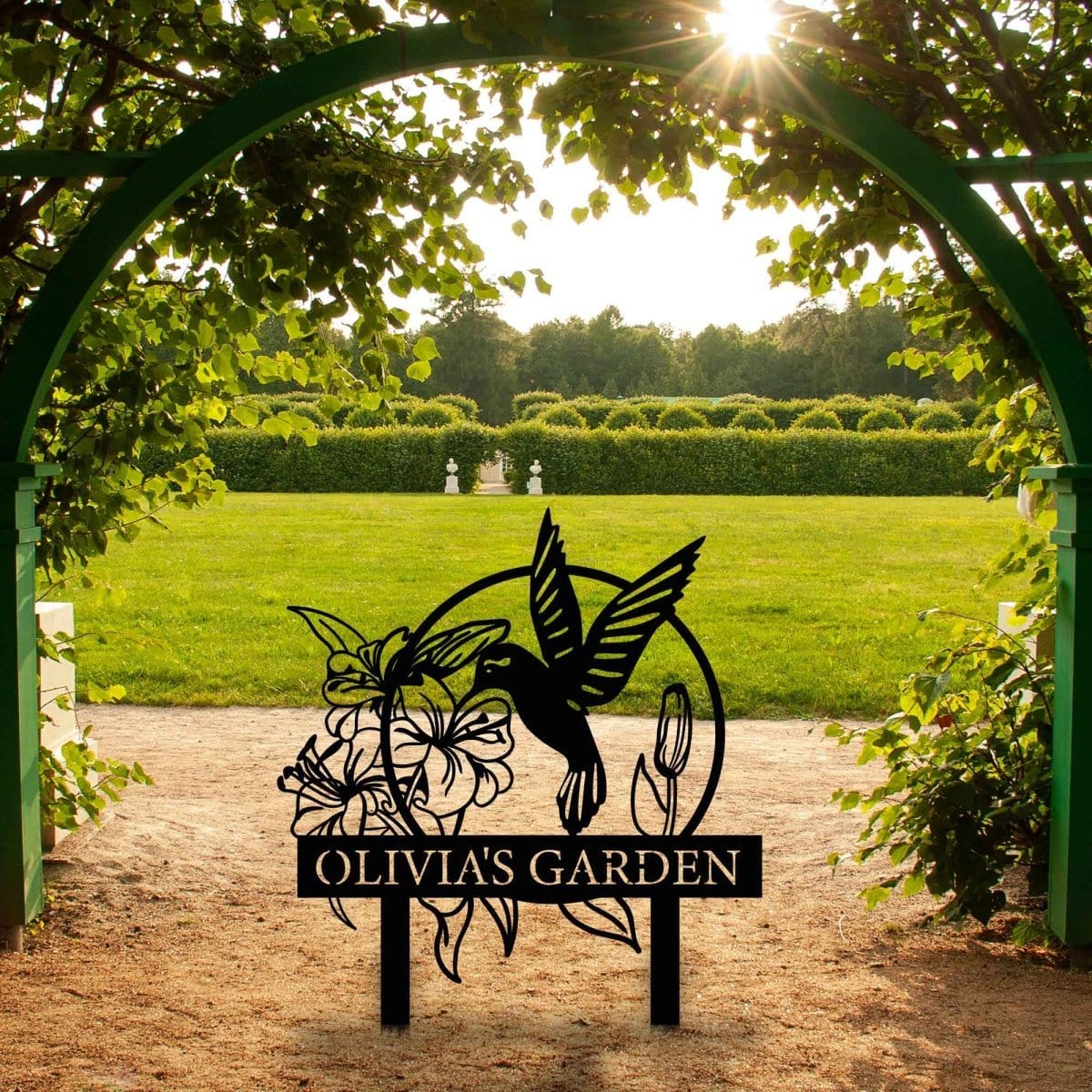 Metal Hummingbird Yard Art - MISSIRON