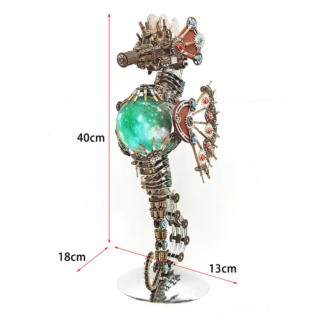 Steampunk Seahorse Puzzle 3D DIY Model Kit MISS IRON