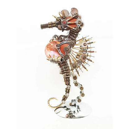 Steampunk Seahorse Puzzle 3D DIY Model Kit MISS IRON