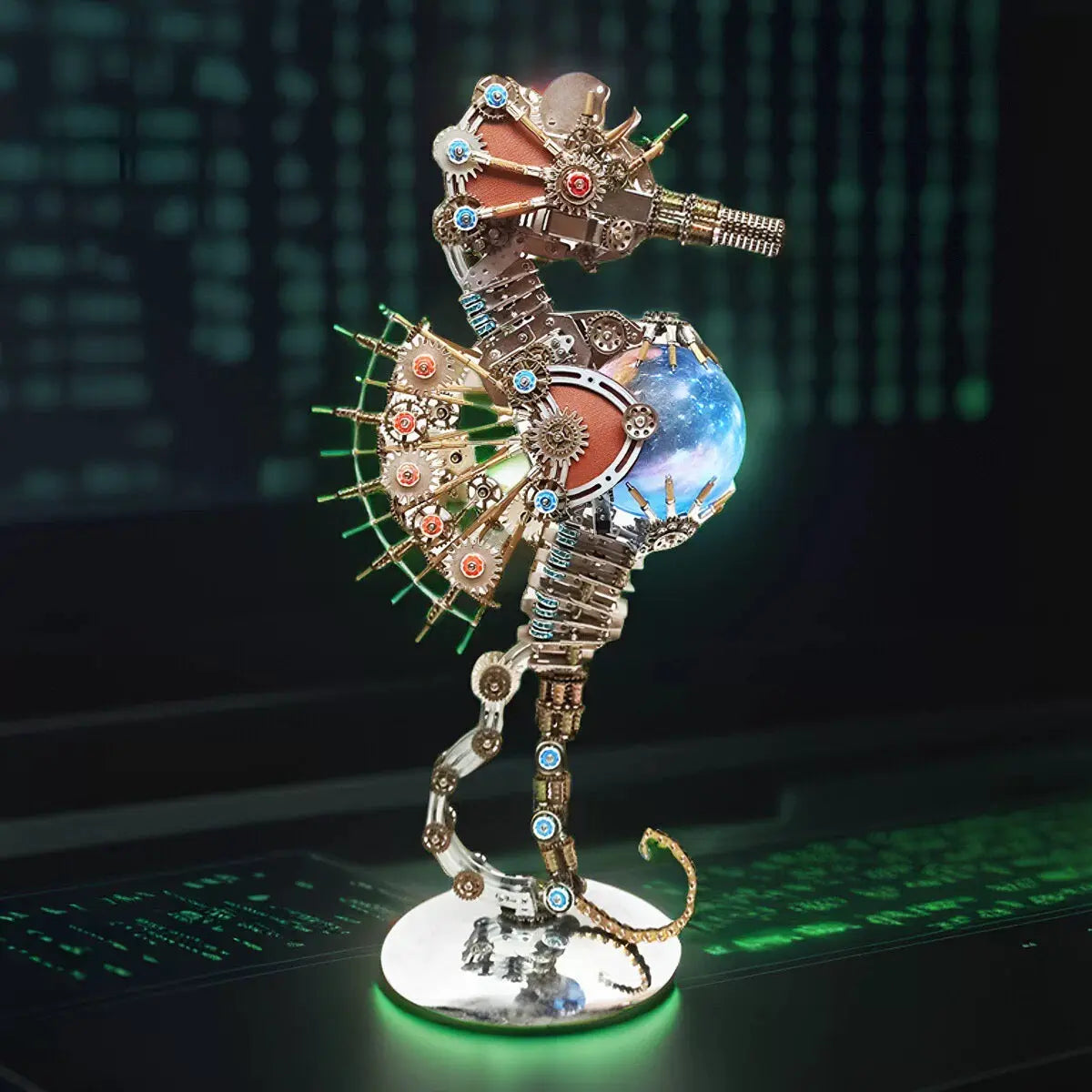 Steampunk Seahorse Puzzle 3D DIY Model Kit MISS IRON