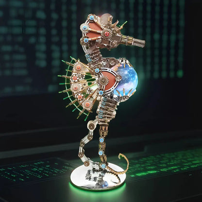 Steampunk Seahorse Puzzle 3D DIY Model Kit MISS IRON