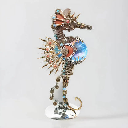 Steampunk Seahorse Puzzle 3D DIY Model Kit MISS IRON