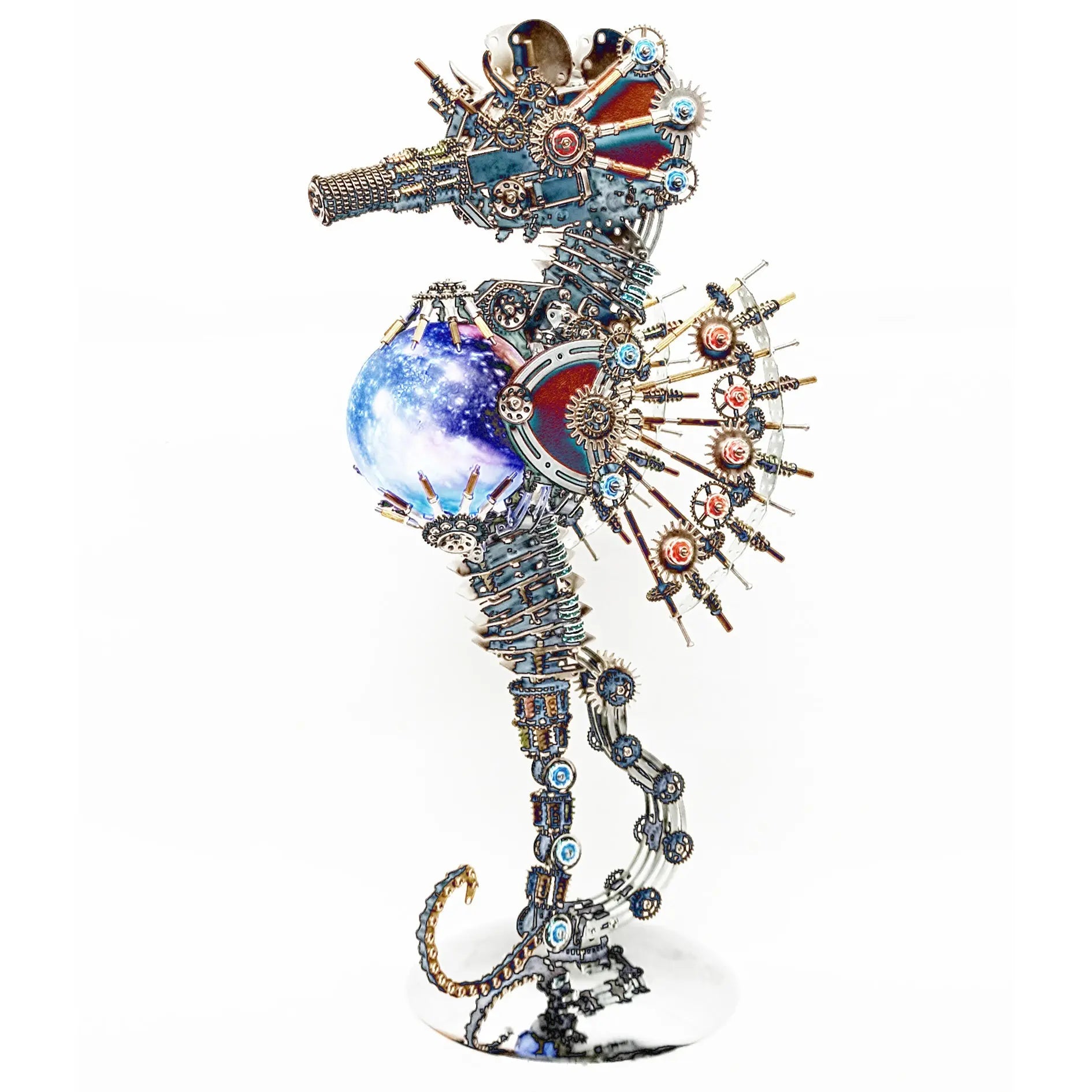 Steampunk Seahorse Puzzle 3D DIY Model Kit MISS IRON