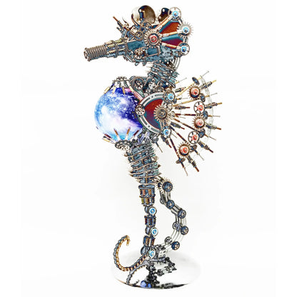 Steampunk Seahorse Puzzle 3D DIY Model Kit MISS IRON