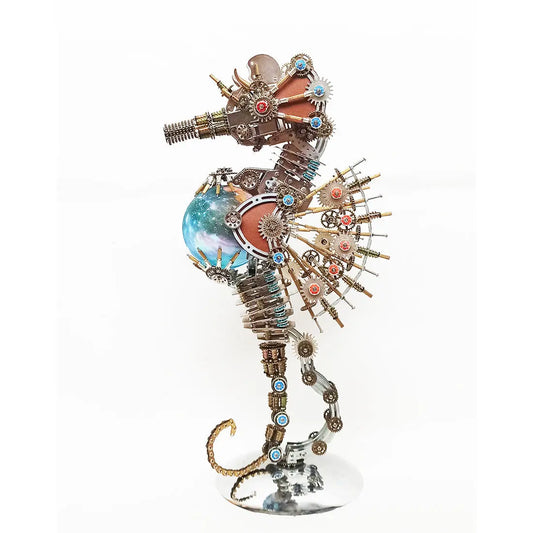 Steampunk Seahorse Puzzle 3D DIY Model Kit MISS IRON