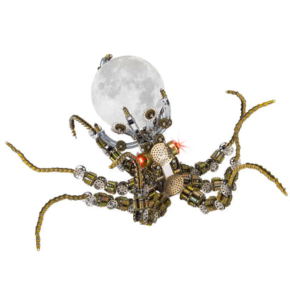 Steampunk Mechanical Octopus Metal DIY 3D Model Kit MISS IRON