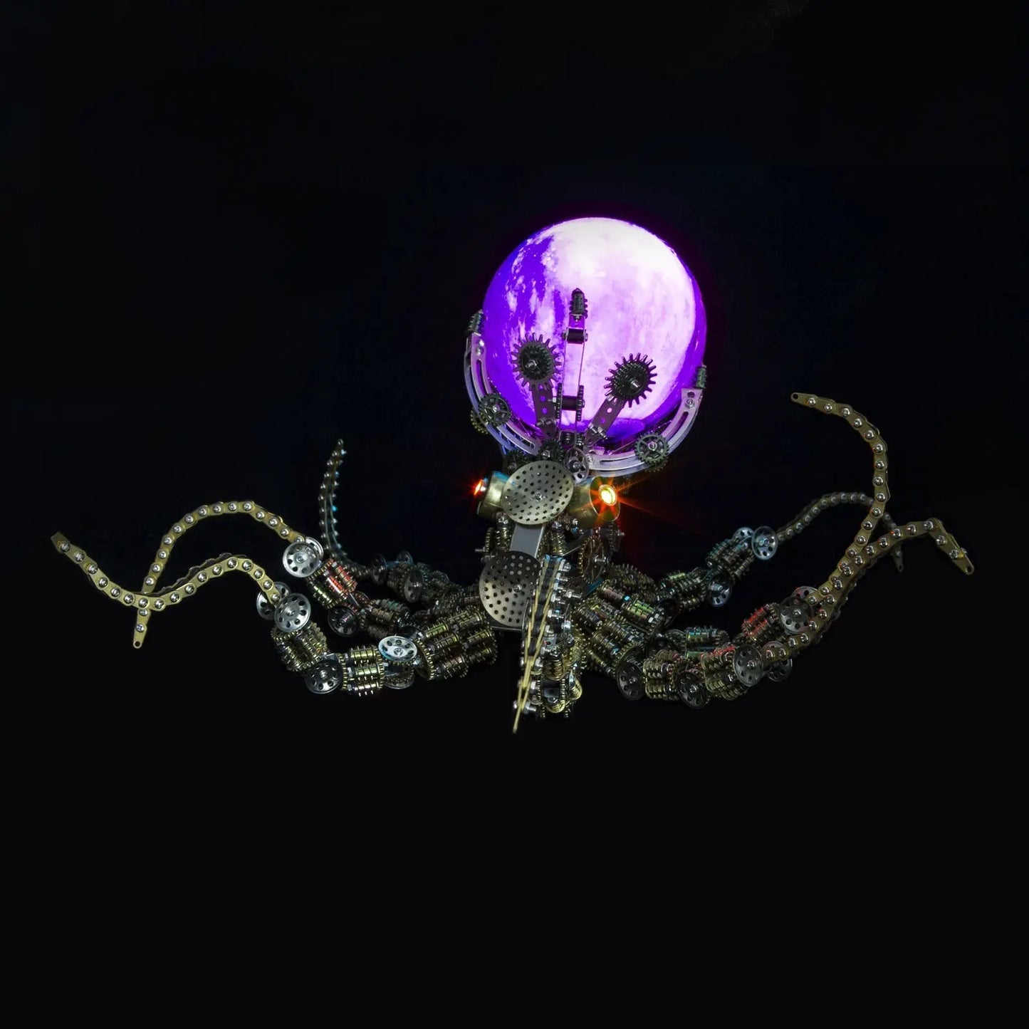 Steampunk Mechanical Octopus Metal DIY 3D Model Kit MISS IRON