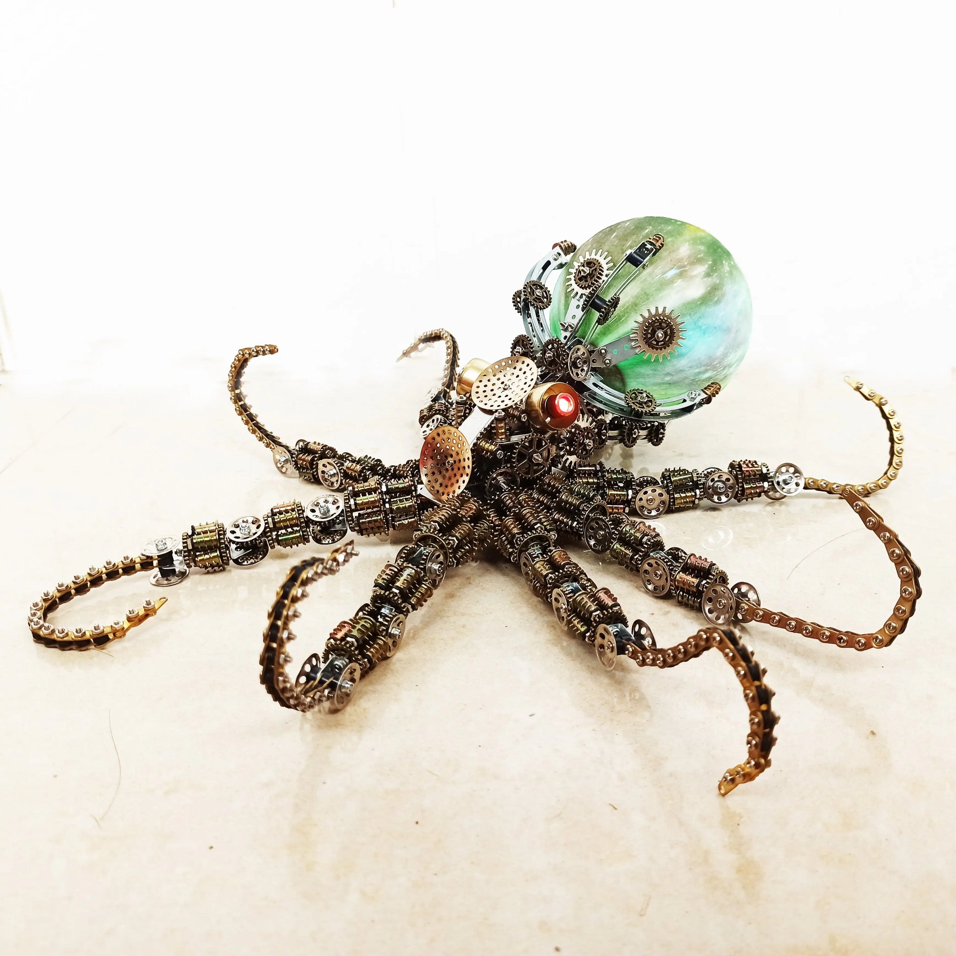 Steampunk Mechanical Octopus Metal DIY 3D Model Kit MISS IRON