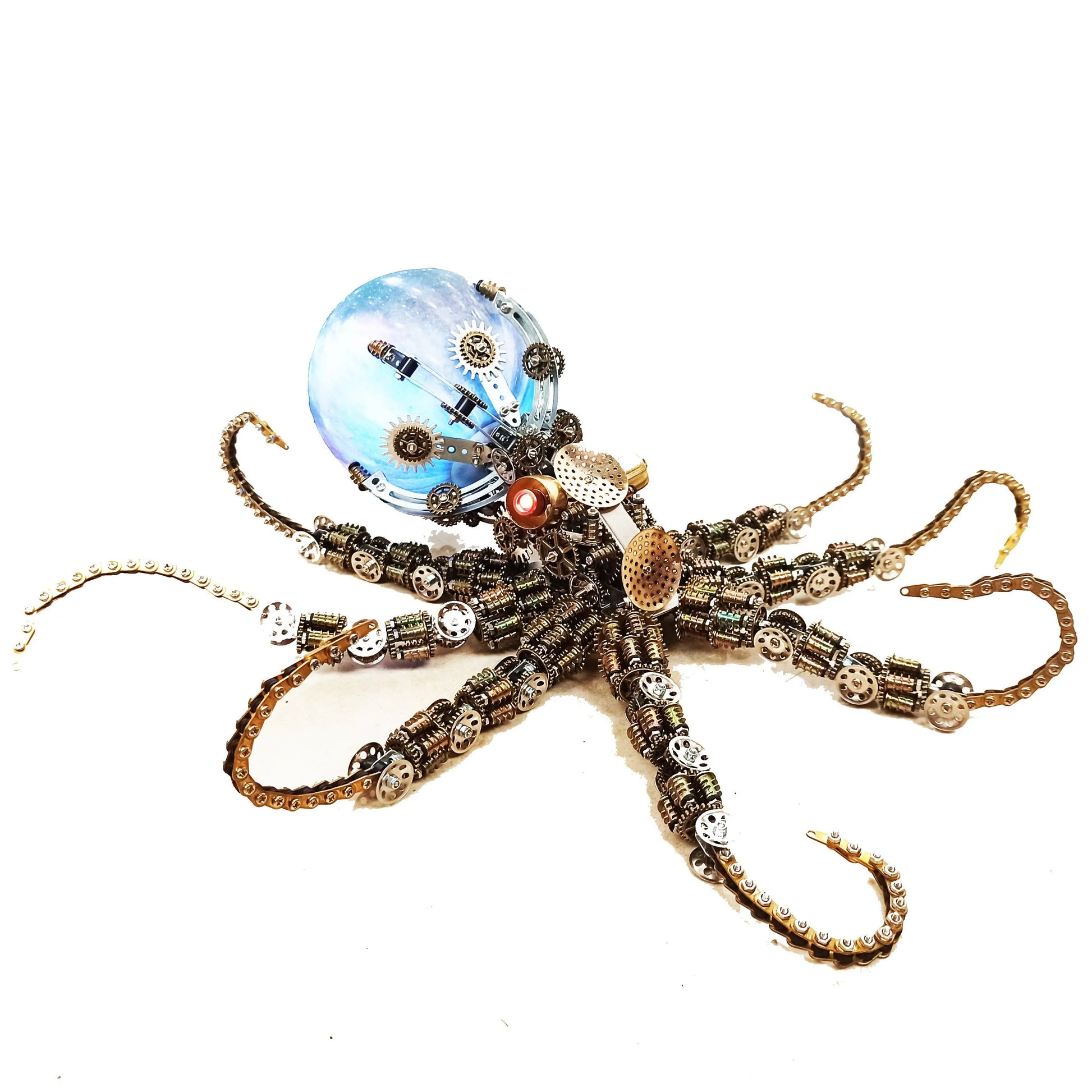 Steampunk Mechanical Octopus Metal DIY 3D Model Kit MISS IRON