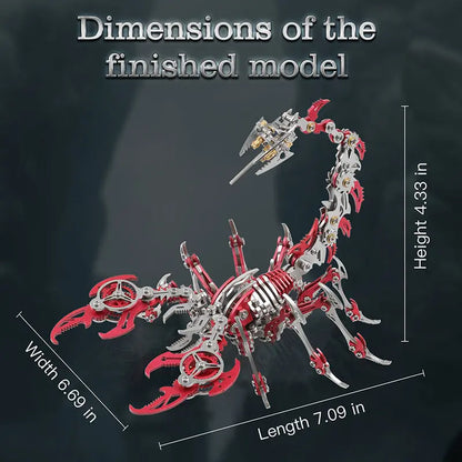 3D Scorpion Metal Puzzle Colorful Model Kit MISS IRON