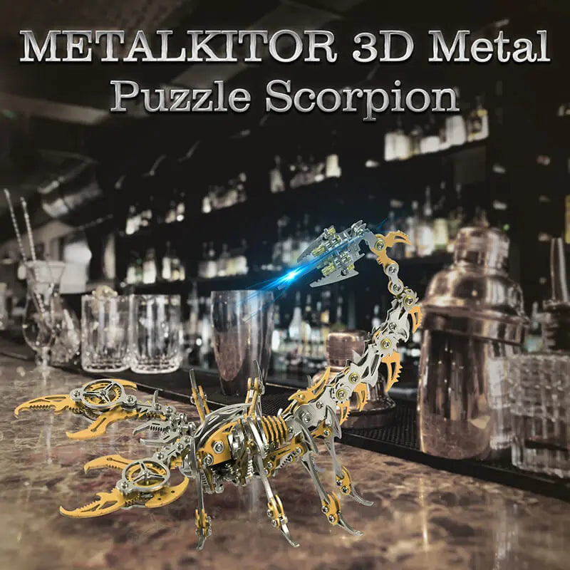 3D Scorpion Metal Puzzle Colorful Model Kit MISS IRON