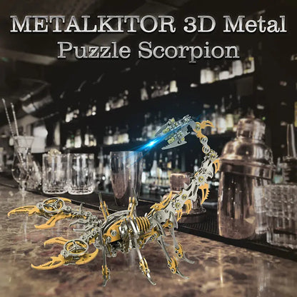 3D Scorpion Metal Puzzle Colorful Model Kit MISS IRON