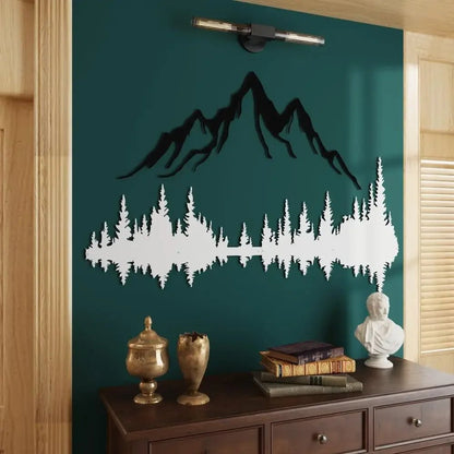 Mountain and Forest Metal Wall Art - MISSIRON