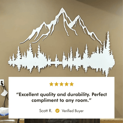 Mountain and Forest Metal Wall Art - MISSIRON