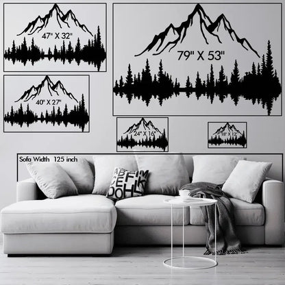 Mountain and Forest Metal Wall Art - MISSIRON
