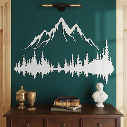 Mountain and Forest Metal Wall Art - MISSIRON