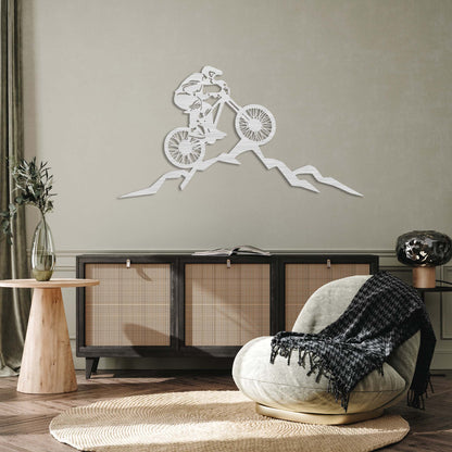 Mountain Biker - Metal Wall Art - MISSIRON