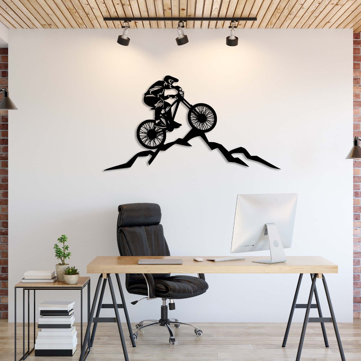 Mountain Biker - Metal Wall Art - MISSIRON