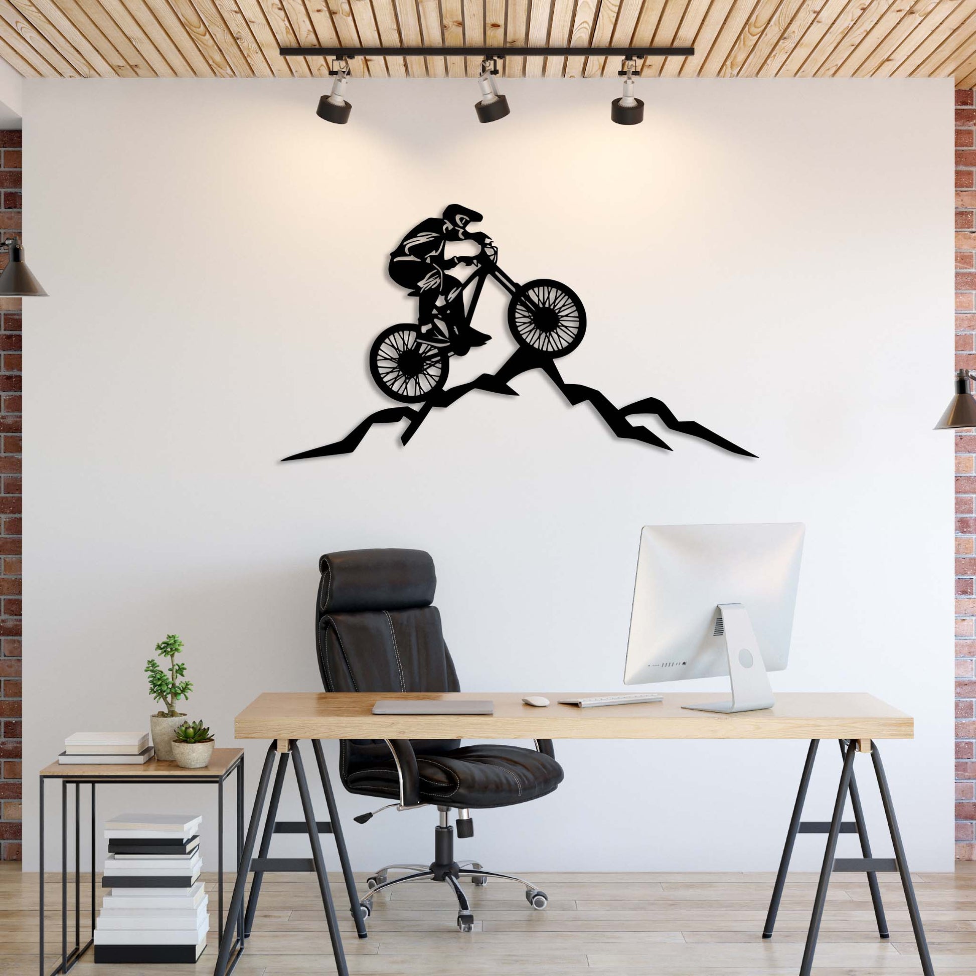 Mountain Biker - Metal Wall Art - MISSIRON