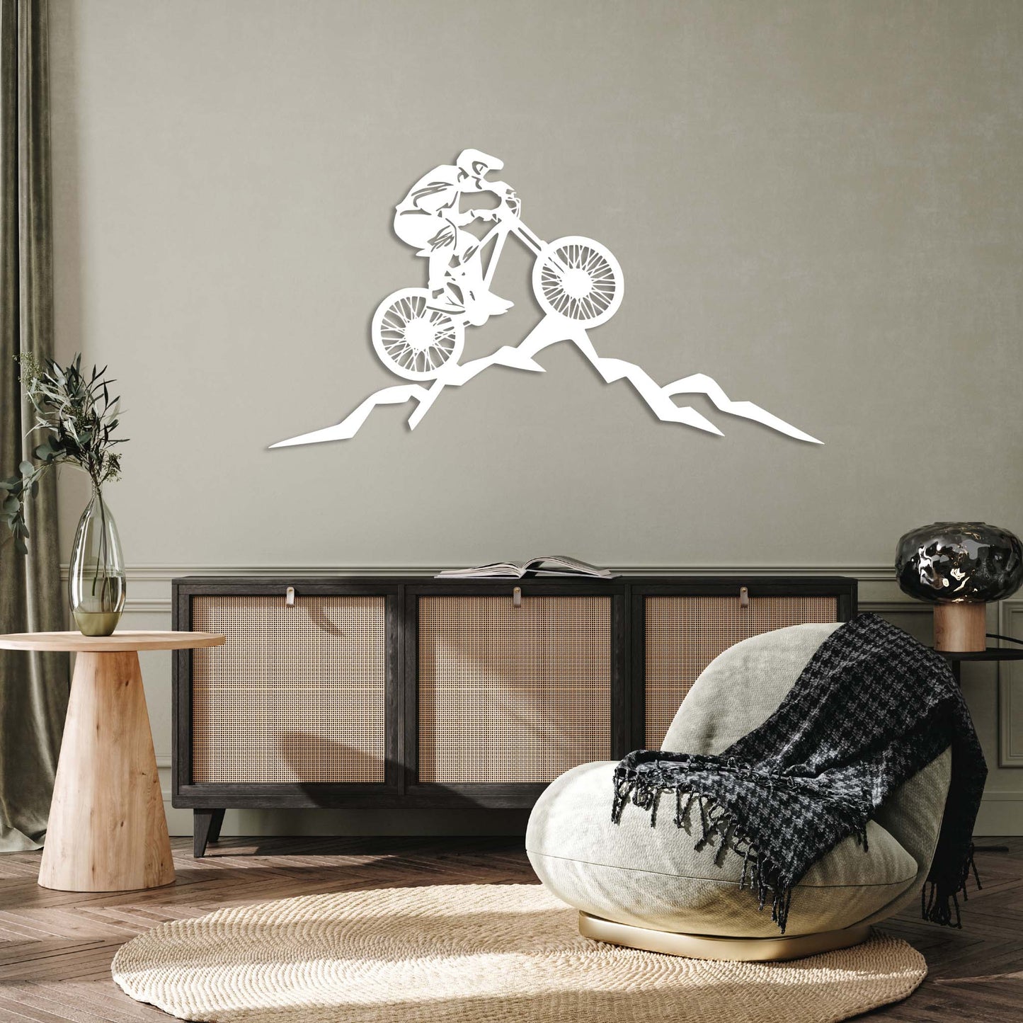 Mountain Biker - Metal Wall Art - MISSIRON