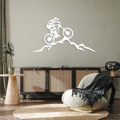 Mountain Biker - Metal Wall Art - MISSIRON