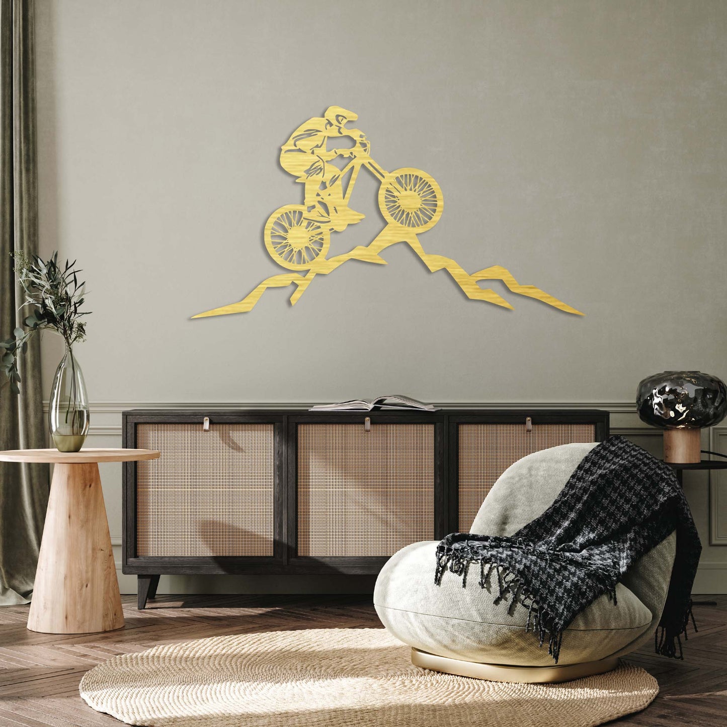 Mountain Biker - Metal Wall Art - MISSIRON