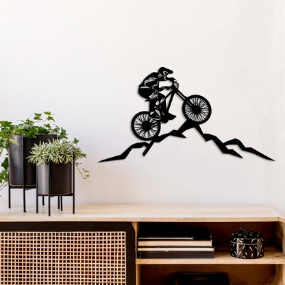 Mountain Biker - Metal Wall Art - MISSIRON
