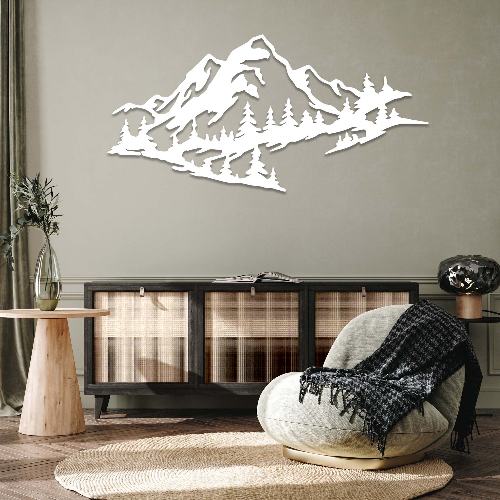 Mountain Range View - Metal Wall Art - MISSIRON