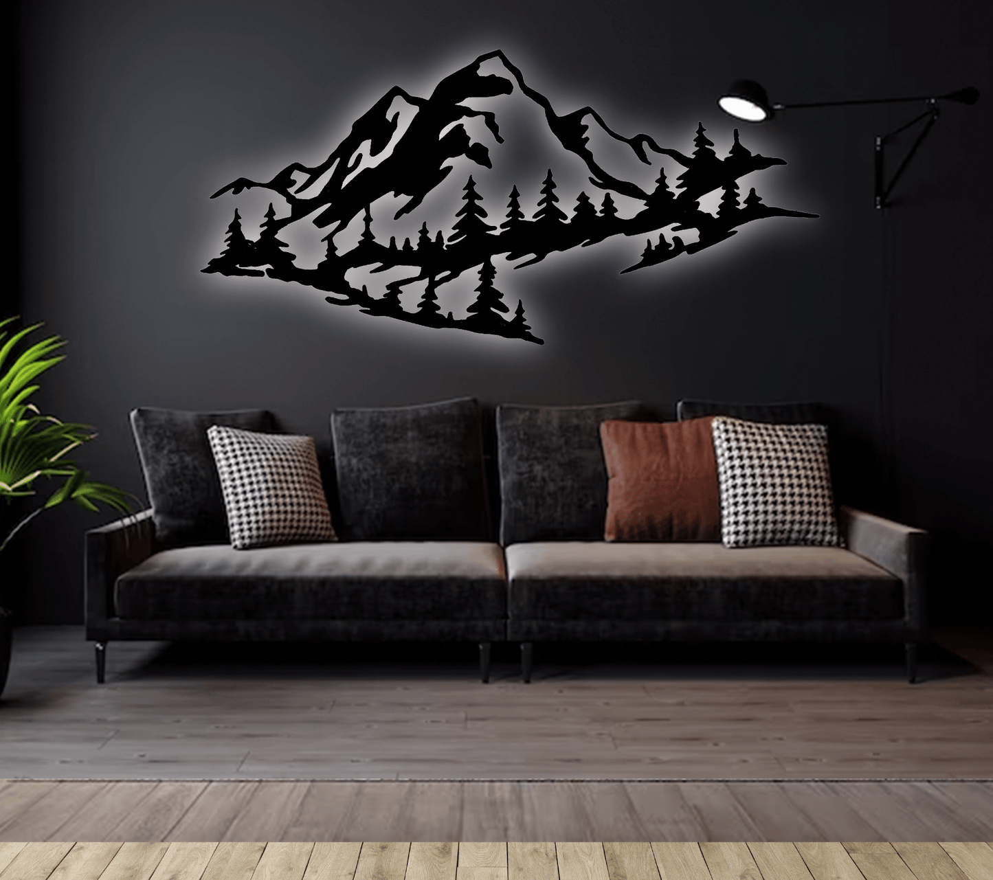 Mountain Range View - Metal Wall Art - MISSIRON