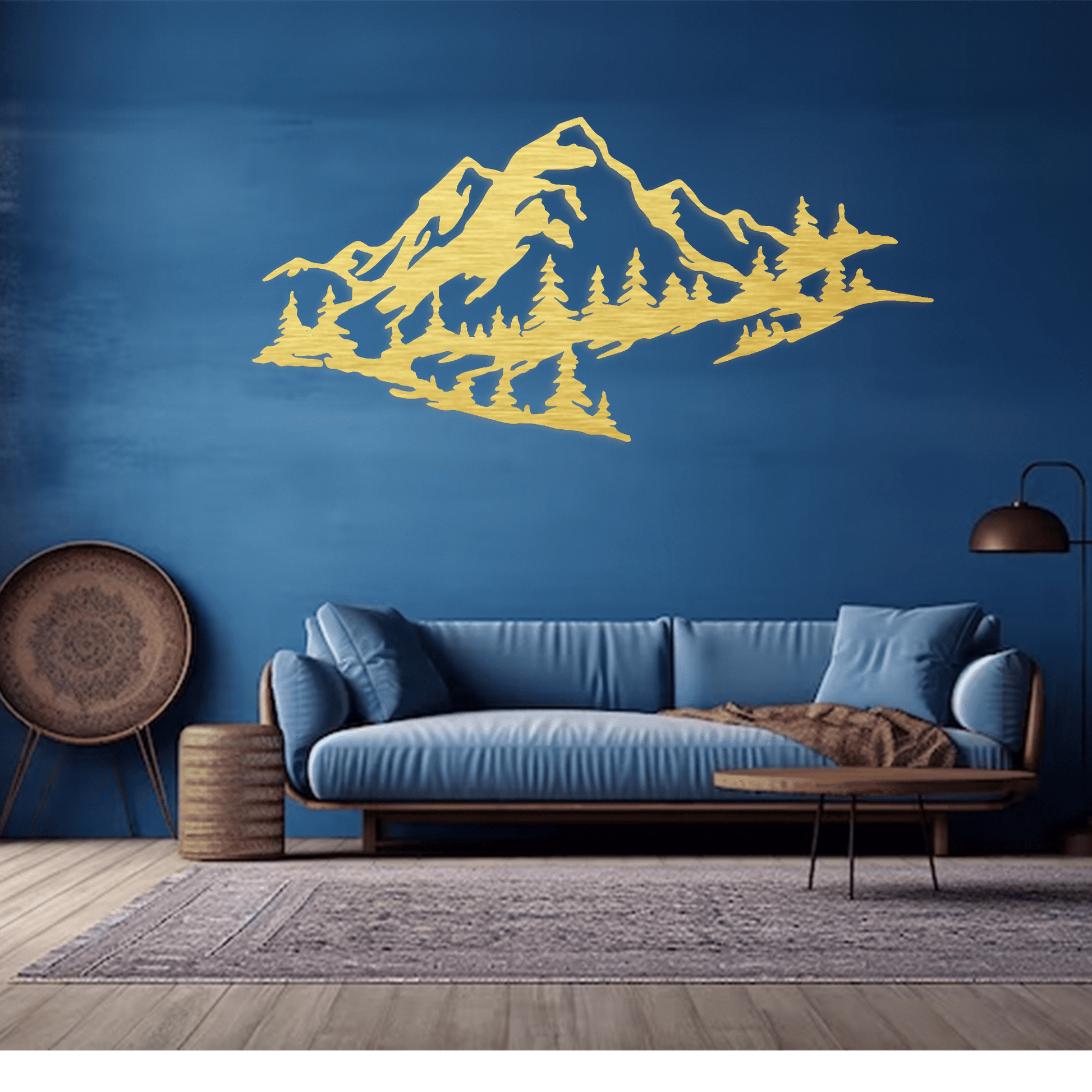 Mountain Range View - Metal Wall Art - MISSIRON